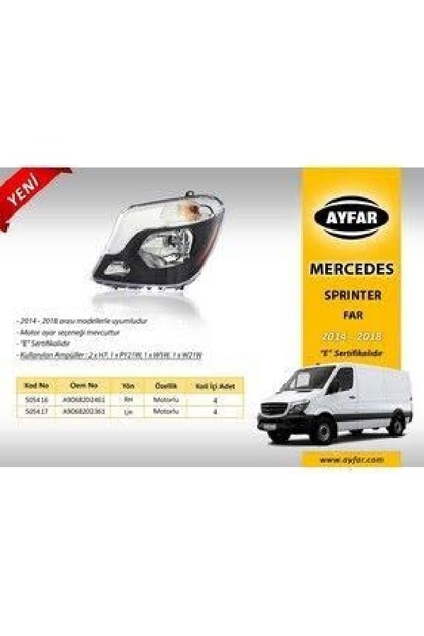 MSPRINTER ( 20142018) FAR MOTORLU SOL