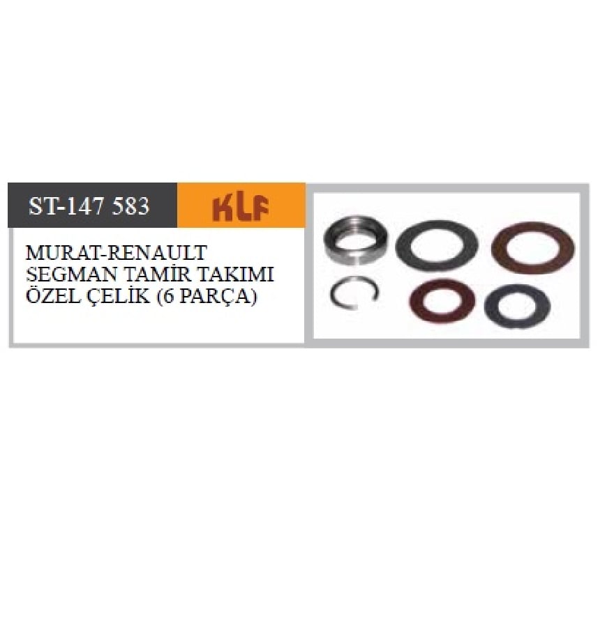 MURATRENAULT SEGMAN TAMIR TAKIMI OZEL CELIK (6 PARCA)