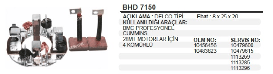 Mars Komur YUV24V Delco Tipi Bmc Profesyone Kamyon 28MTMERCEDES Ategoaxor 4KOMUR