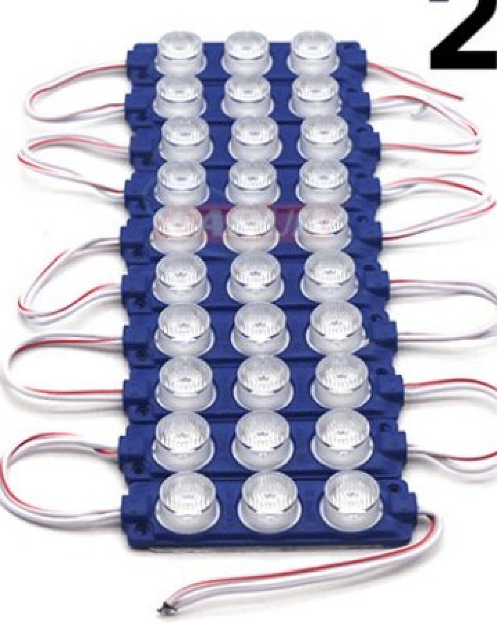 PARMAK LAMBA SETI 24V LEDLI CAMLI SOFT  MAVI ISIK (10 ADET)