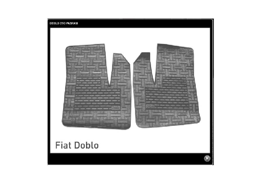 PASPAS BEZLI 3 PARCA MAVI > FIAT DOBLO DEKORATIF 2003>>2009