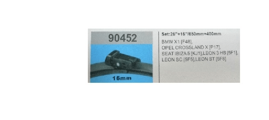 SILGI PALETI (2AD) 650 & 400mm MUZ2 > BMW X1 [F48] (2015>) OPEL CROSSLAND X (2017>) SEAT IBIZA 5 [KJ1] (2017>) LEON 3 HB [5F1] (2012>) LEON 3 SC [5F5] (2013>) LEON 3 ST [5F8] (2013>)