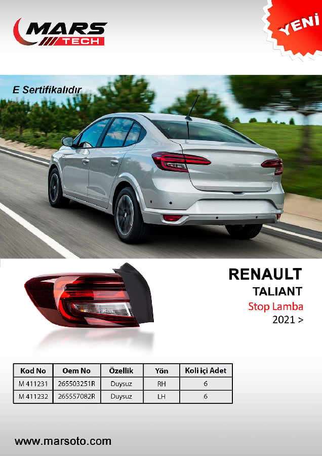 STOP LAMBA SAG DIS UNITE RENAULT TALIANT  >2021