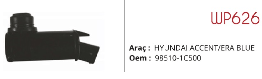SU FISKIYE MOTORU 12V TC > HYUNDAI ACCENT ERAH100