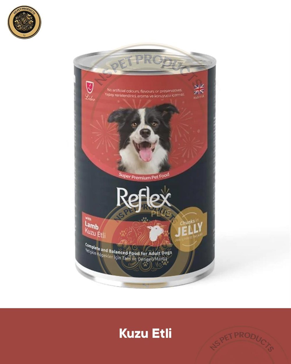  Reflex Plus Jöle İçinde Et Parçacıklı Kuzu Etli Yetişkin Köpek Maması 400gr