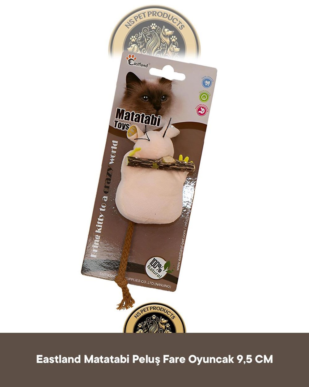 Eastland Matatabili Peluş Fare Oyuncak 9,5 CM