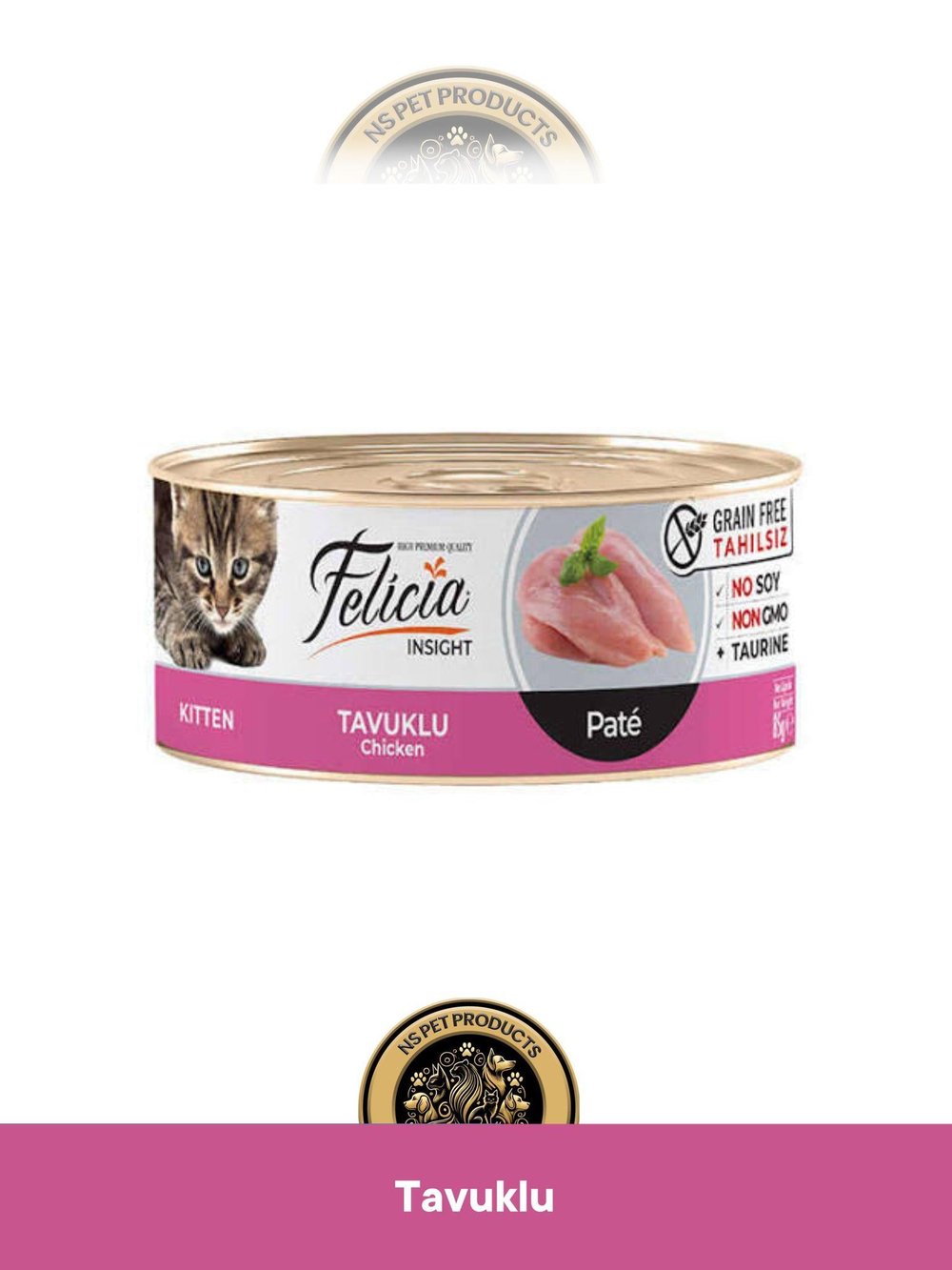 Felicia Tavuklu Pate Kıyılmış Yavru Yaş Kedi Maması 85 gram