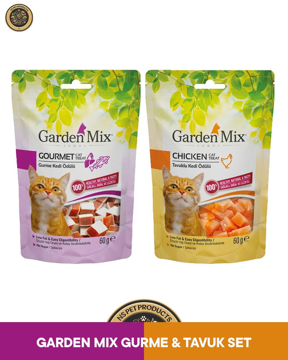 Garden Mix Gurme / Tavuklu Kedi Ödülü 2x60 gr
