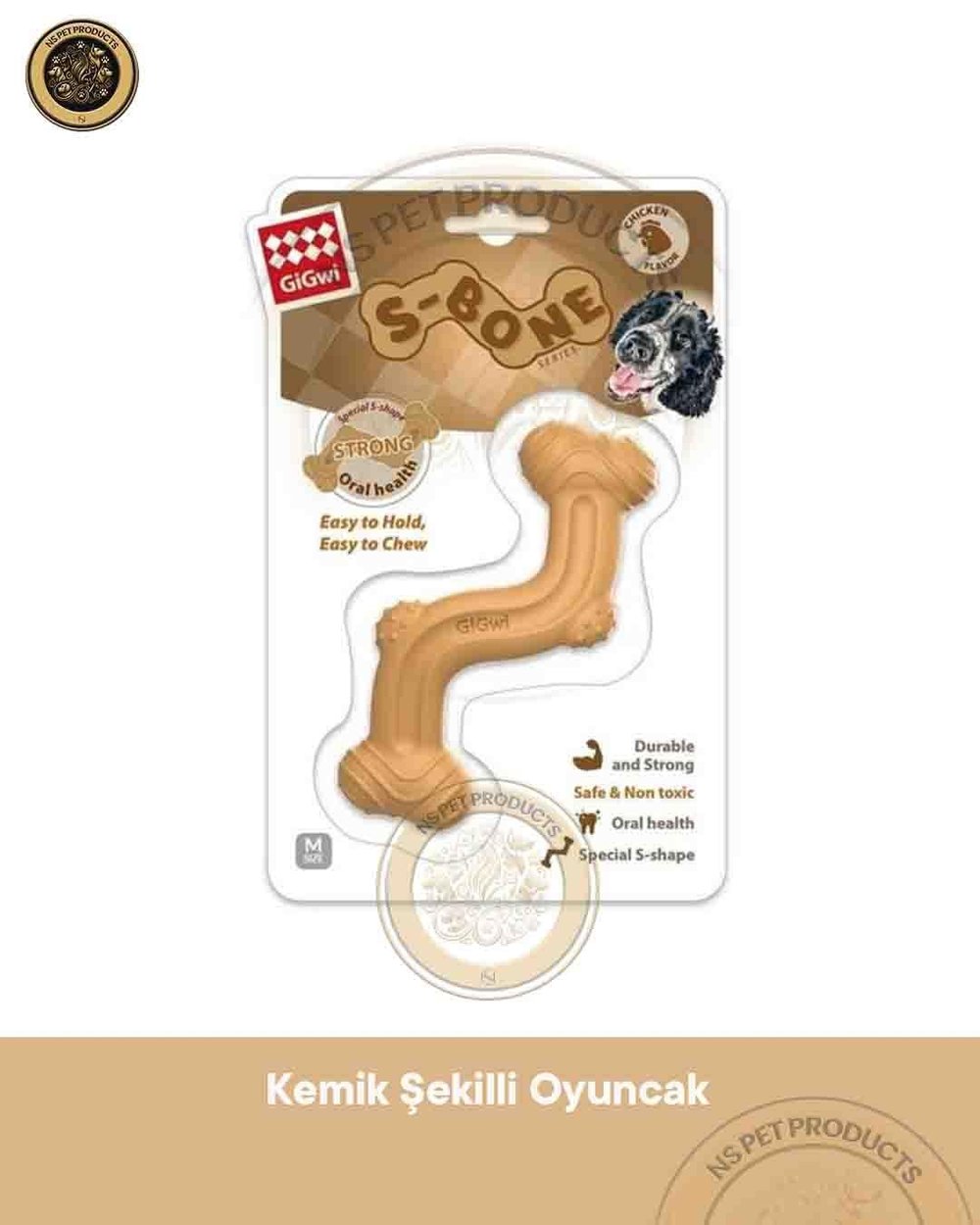 GİGWİ Kemik Şekilli At Getir Oyuncak (M)
