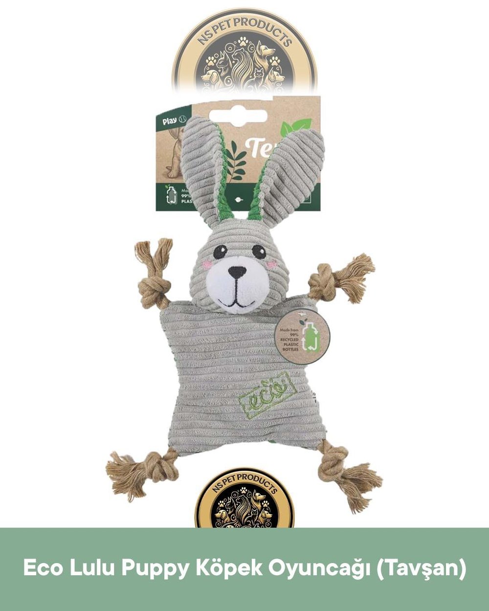 M-Pets Terra Eco Lulu Puppy Köpek Oyuncağı