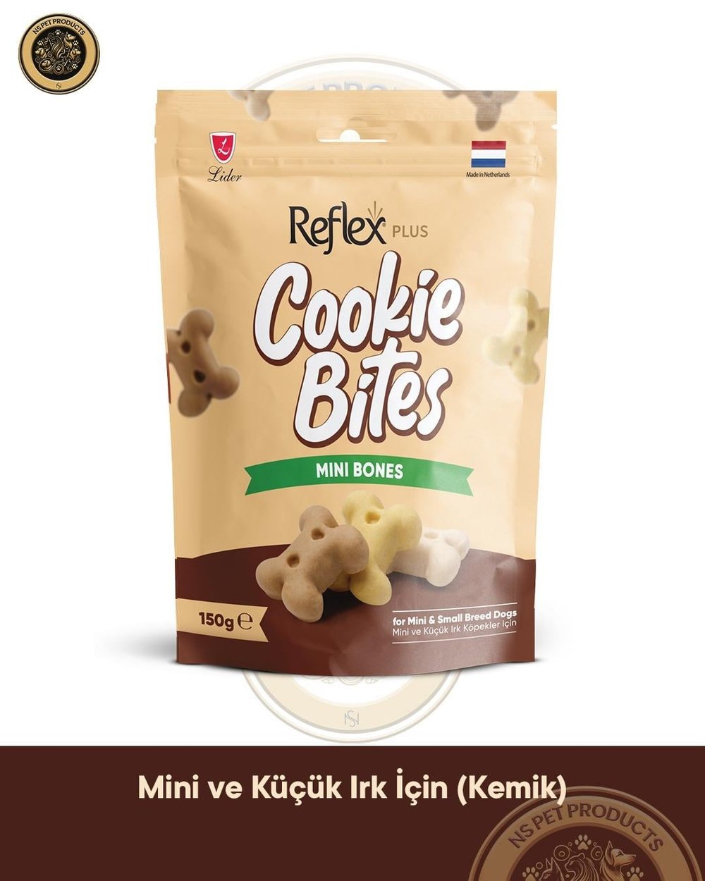 Reflex  Cookie Bites Mini Bones 150gr Köpek Ödül Maması