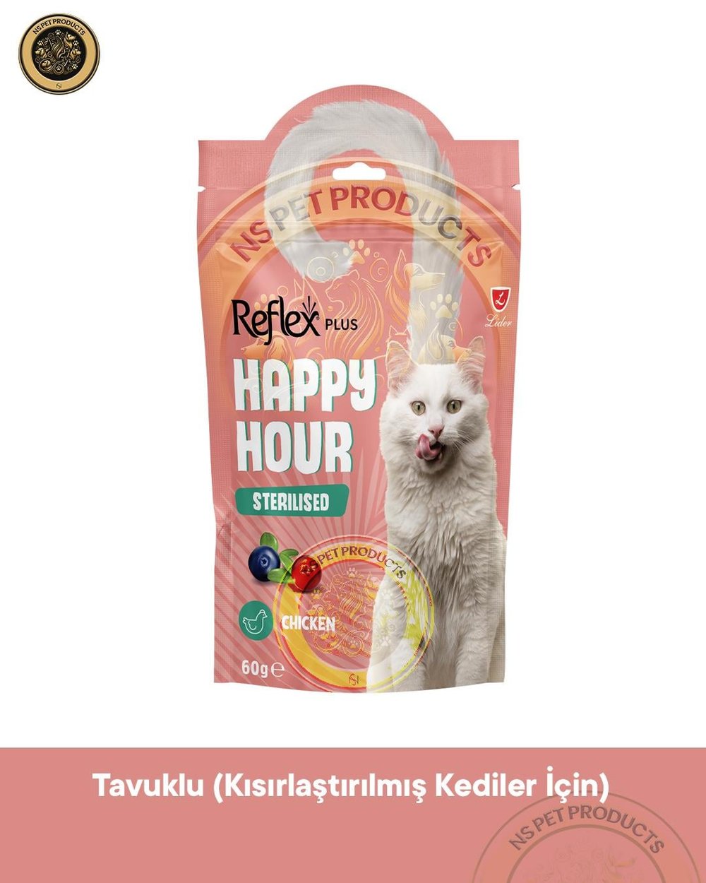 Reflex Happy Hour / Kısırlaştırılmış Kediler için Ödül Maması 60 GR