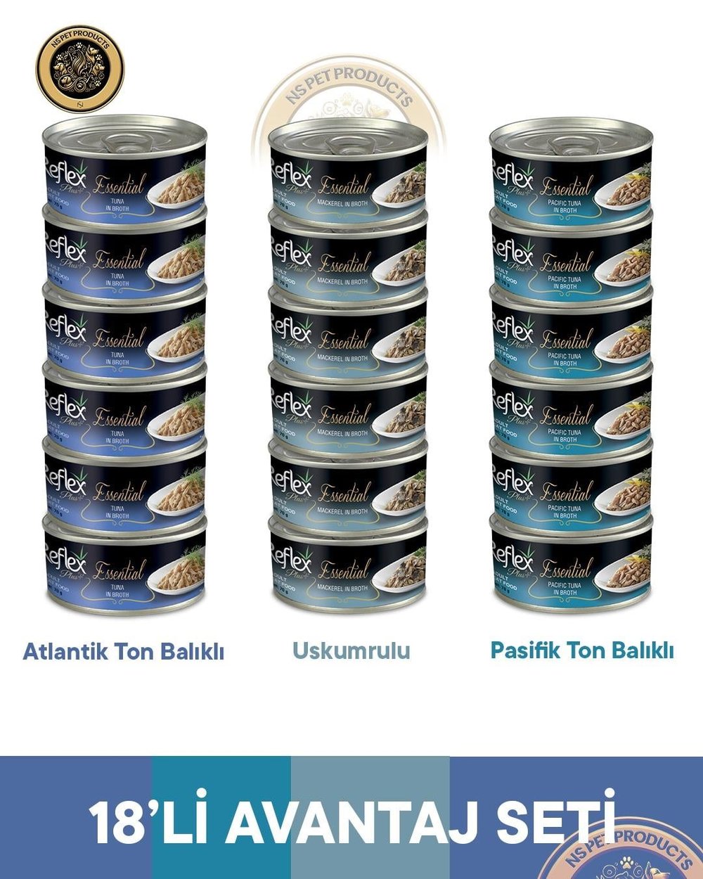 Reflex Plus Essential Karışık Avantajlı Set - 18x70 gr