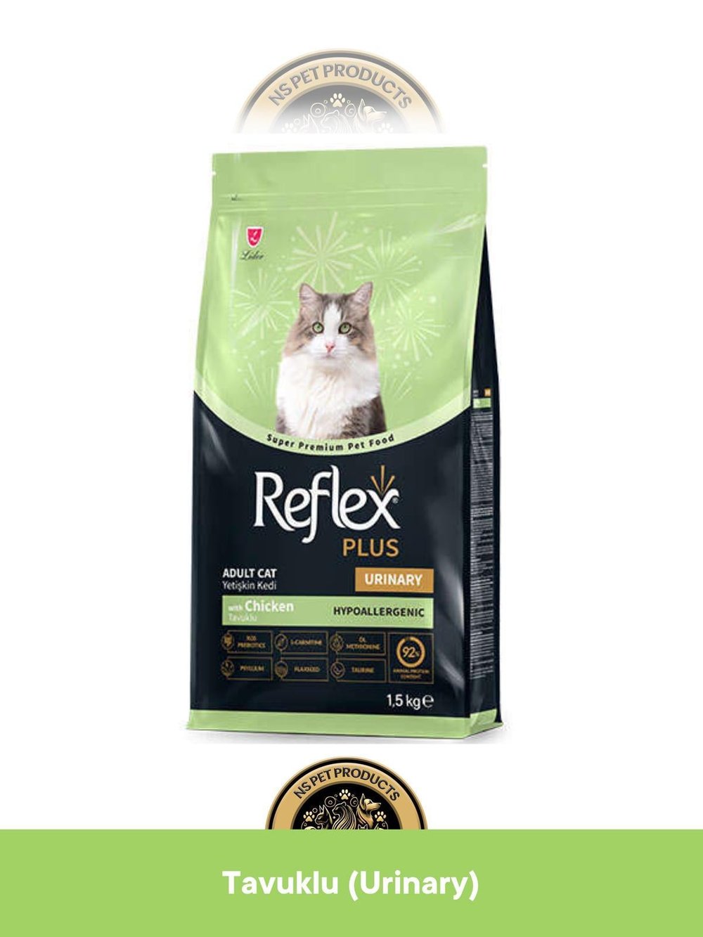 Reflex Plus Hypoallergenic Urinary - Üriner Sistem Destekleyici Tavuklu Yetişkin Kedi Maması 1.5 kg