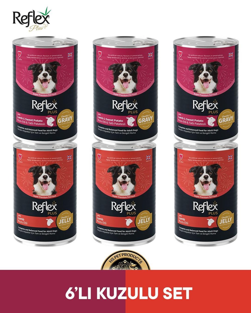 Reflex Plus Köpek Maması 6'lı Kuzulu Set