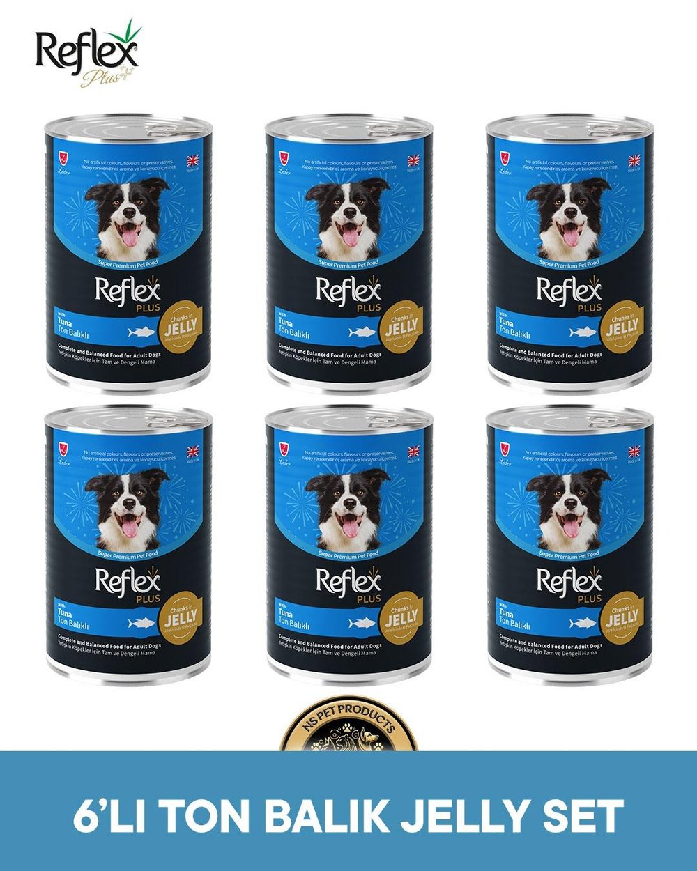 Reflex Plus Köpek Maması 6'lı Ton Balık Jelly Set