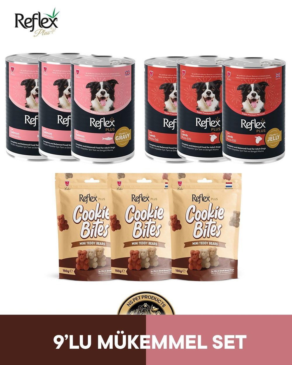 Reflex Plus Köpek Maması 9'lu Mükemmel Set