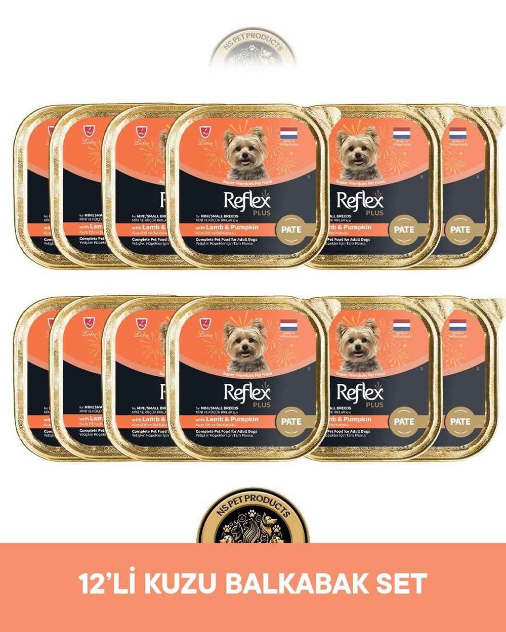 Reflex Plus Kuzu Balkabak Set Köpek Maması 12x85 gram