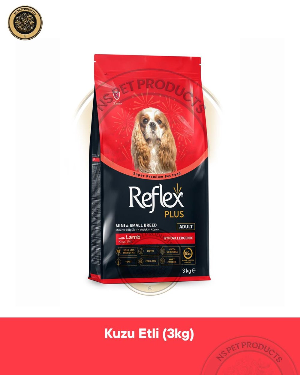 Reflex Plus Kuzu Etli Mini Ve Küçük Irk Yetişkin Köpek Maması 3Kg