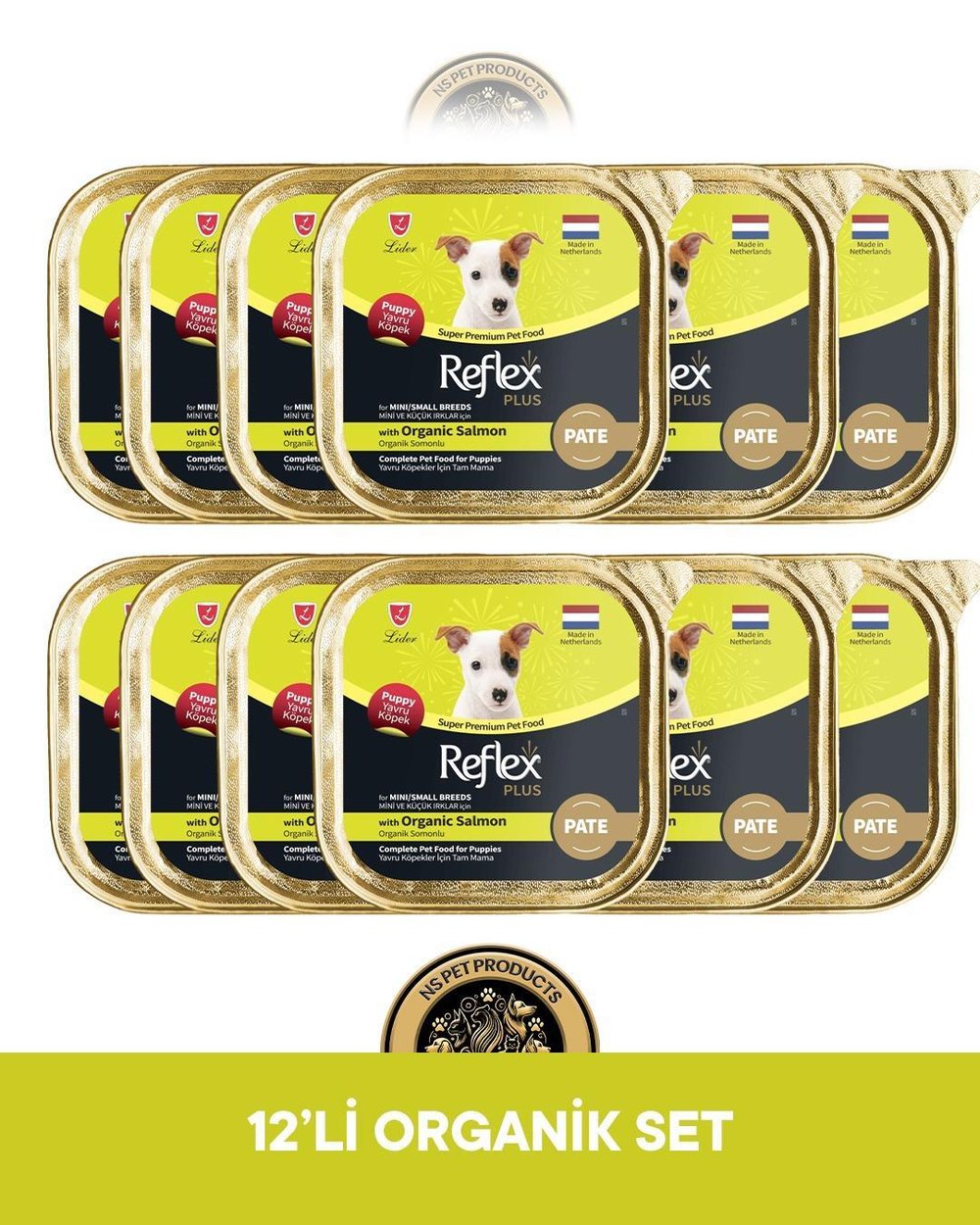 Reflex Plus Organik Somon Set Köpek Maması 12x85 gram
