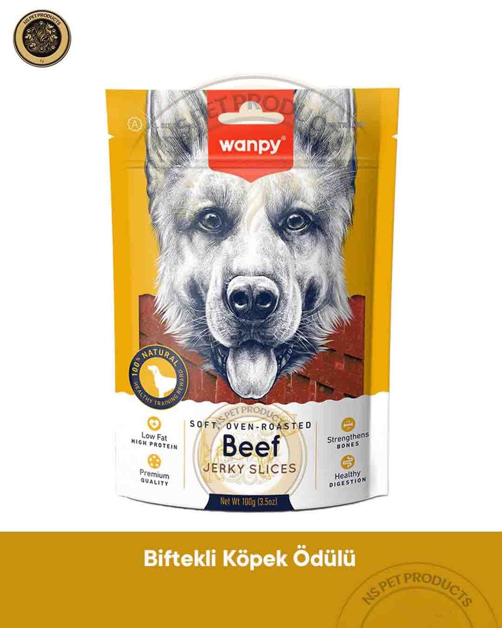 Wanpy Gerçek Biftek Fileto 100 gr Köpek Ödülü