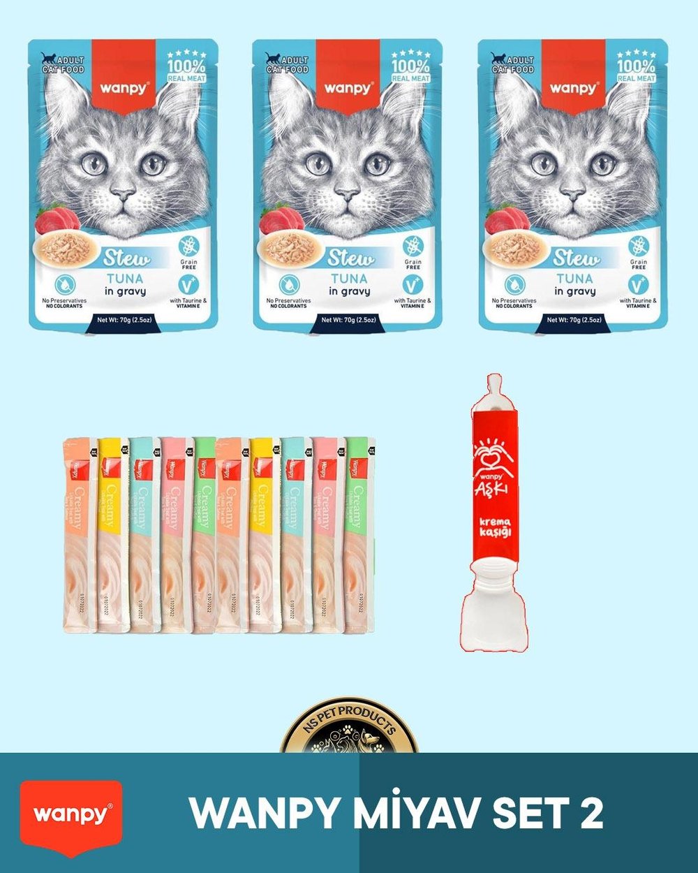 Wanpy Kedi Maması Wanpy Miyav Set