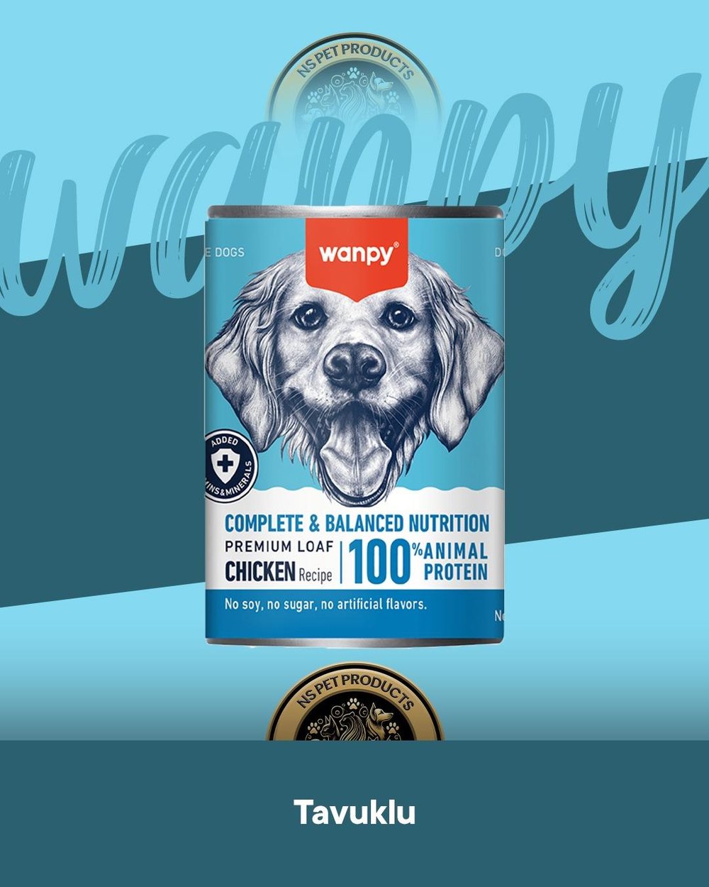 Wanpy Tavuklu Ezme Köpek Konservesi 375 gr