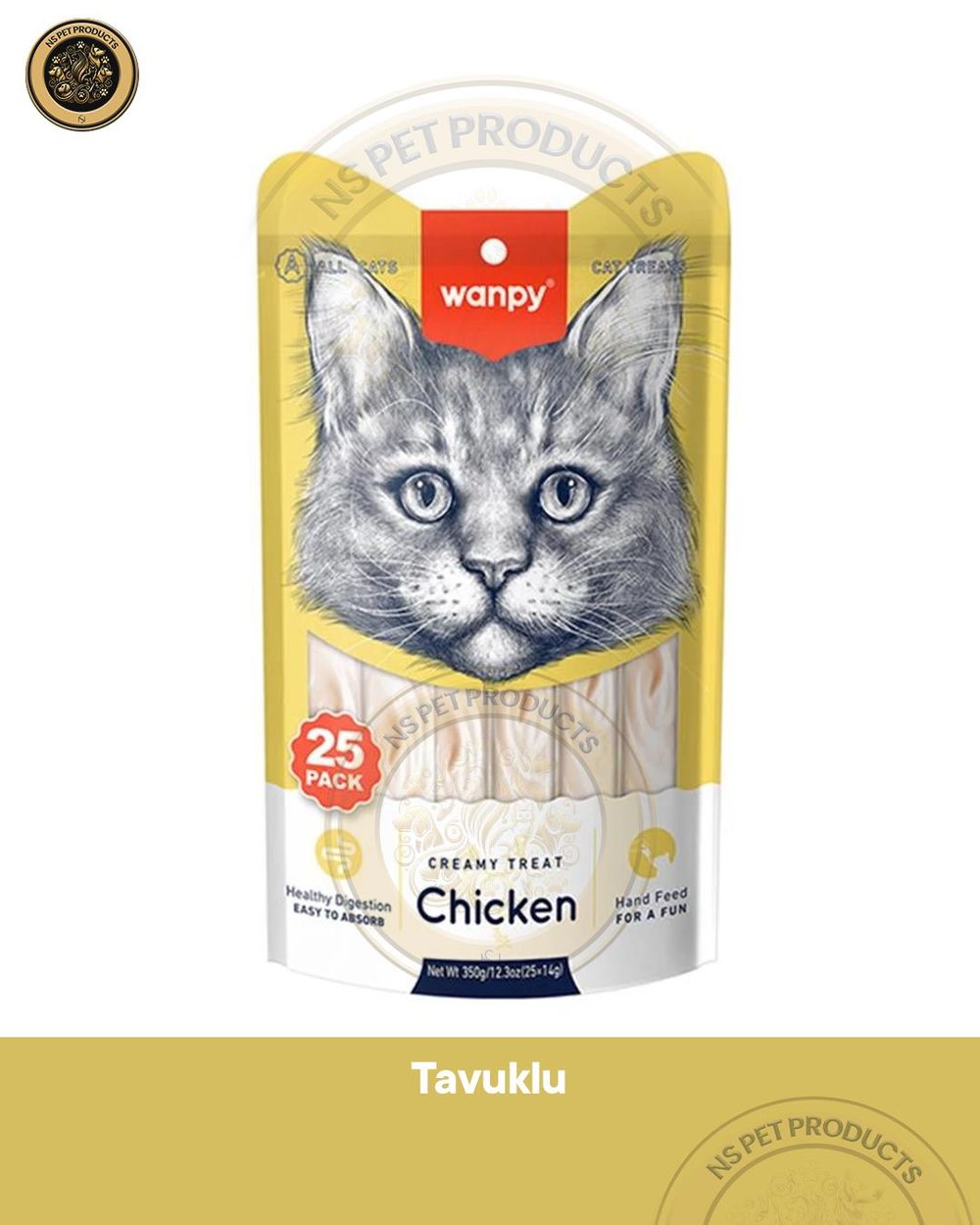 Wanpy Tavuklu Krema Kedi Ödülü 25x14gr
