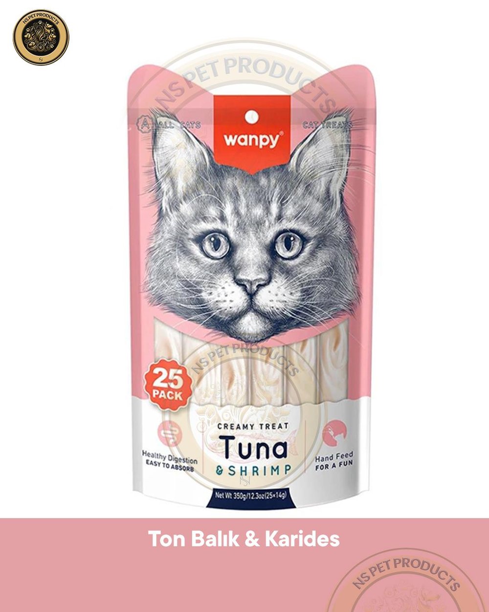 Wanpy Ton-Karides Krema Kedi Ödülü 25X14gr