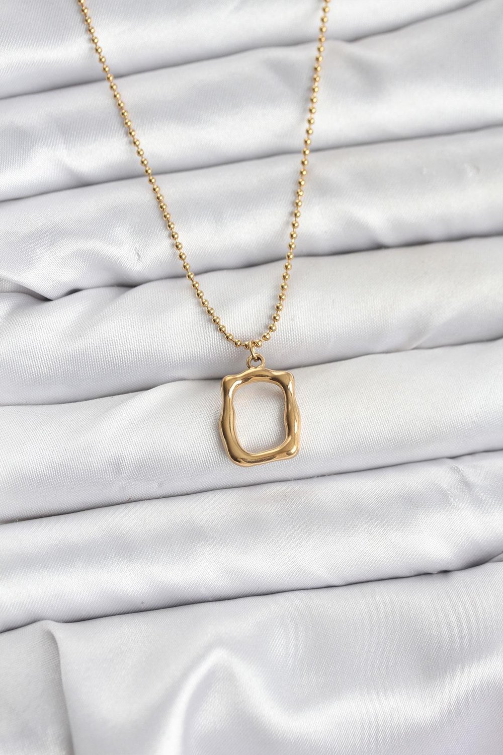 316L Çelik Zincir Gold Renk Model Kadın Kolye – PRT3500EB09435