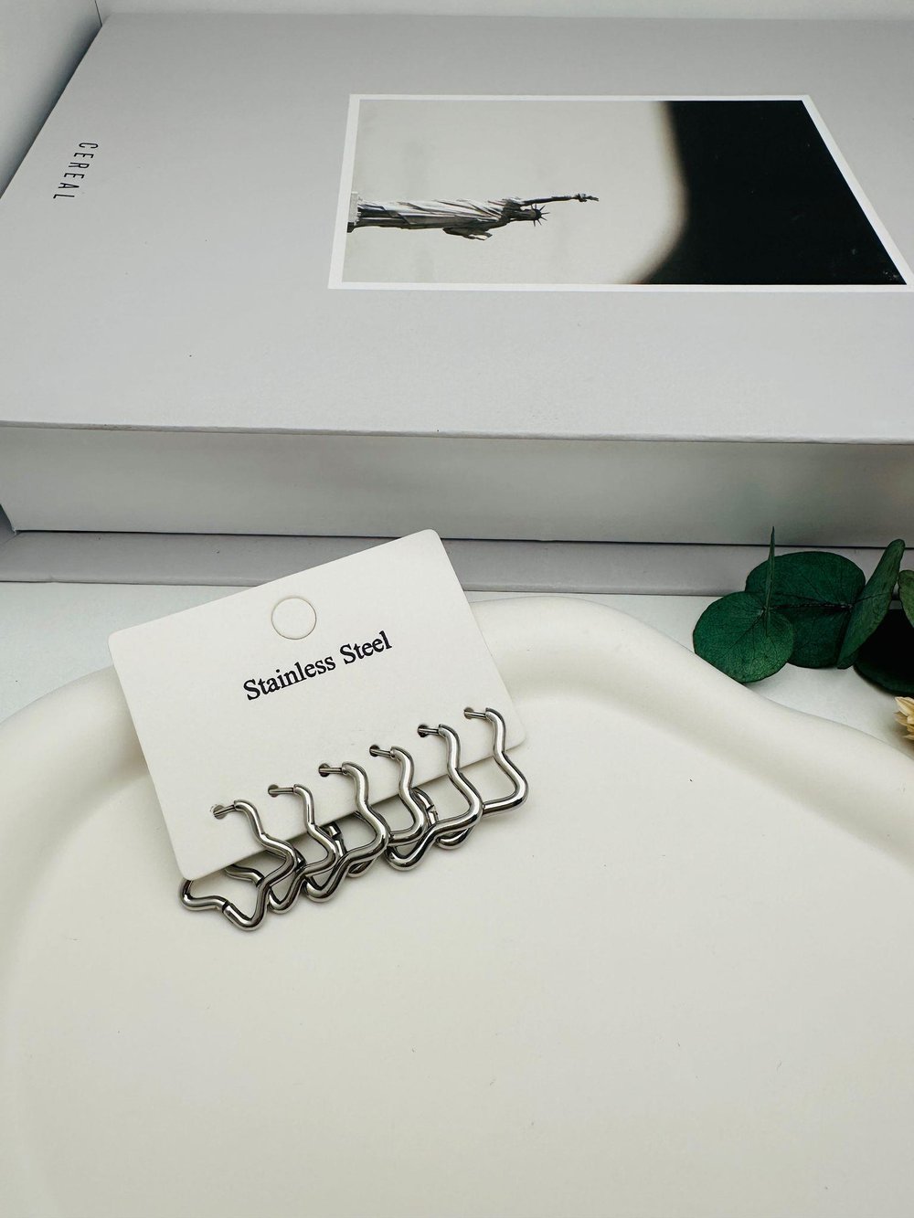 6Lı Set Çelik Küpe (gümüş) Kp507