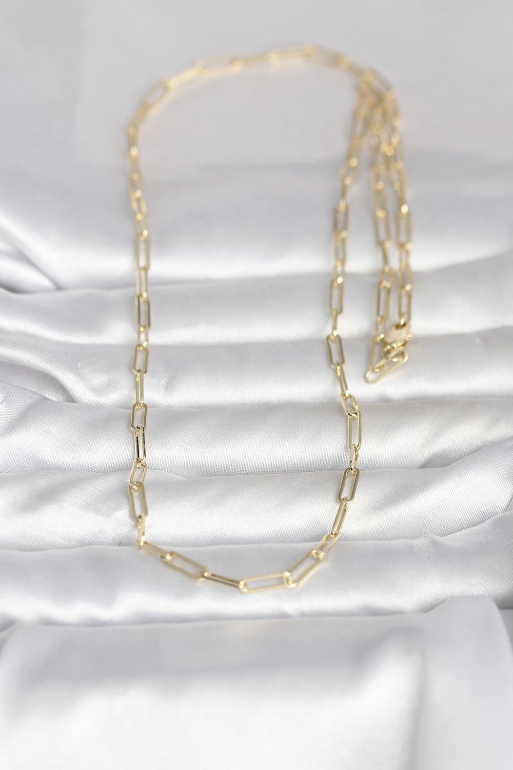 14K Gold Renk Ataç Zincirli Model 60cm Kadın Kolye - PRT3500EB10311