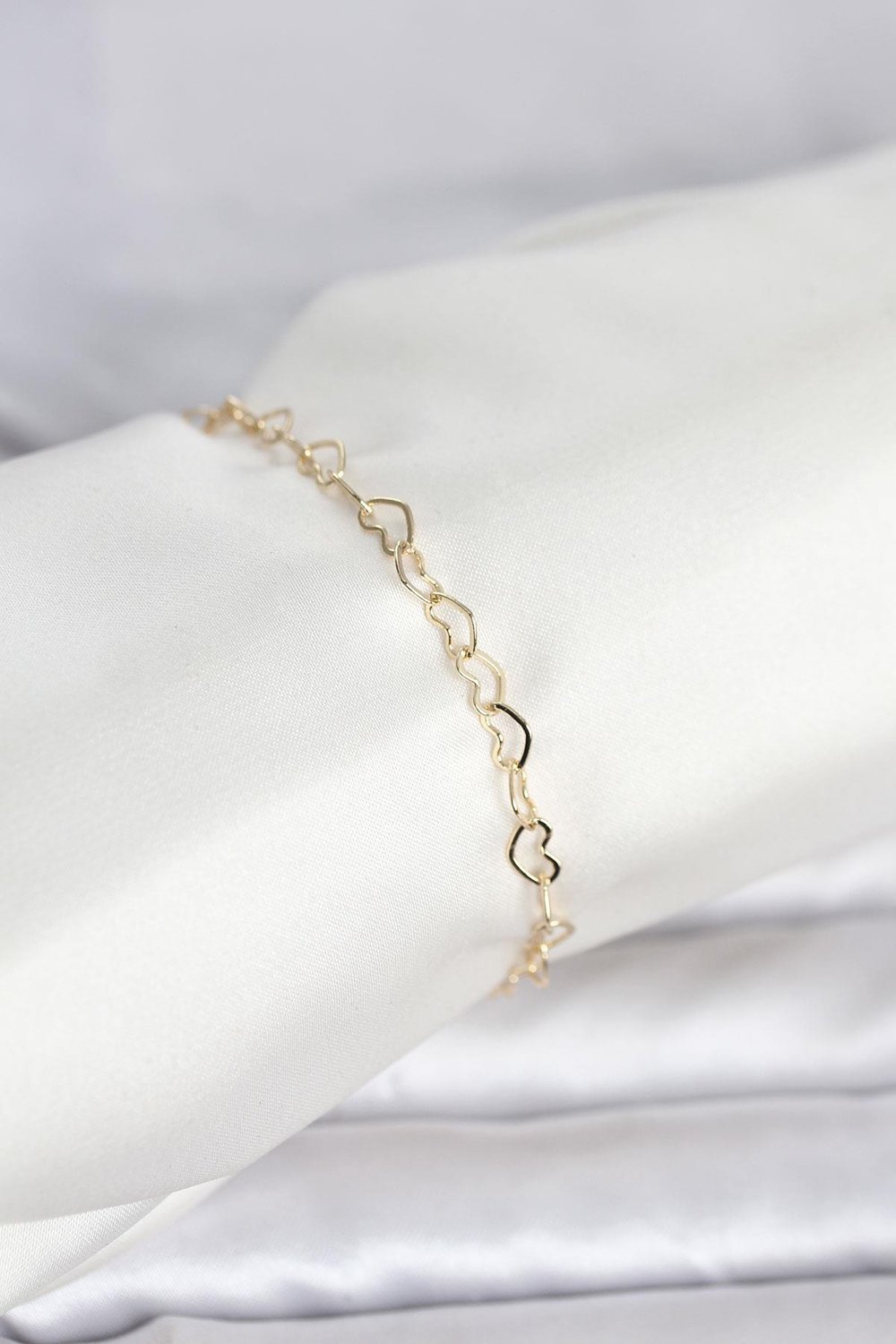 14K Gold Renk Kalpli Zincir Model Kadın Bileklik - PRT3500EB10334