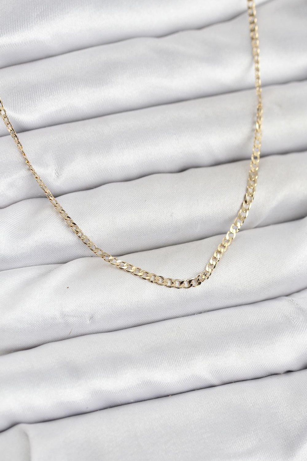14K Gold Renk Pirinç Zincir Model Kadın Kolye - PRT3500EB10243