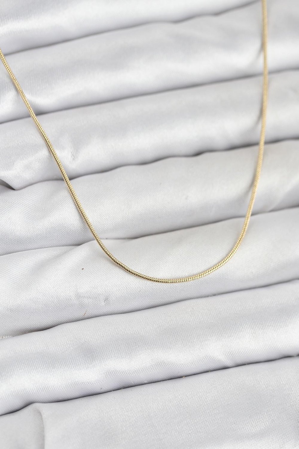 14K Gold Renk Yılan Zincir Model Kadın Kolye - PRT3500EB10248
