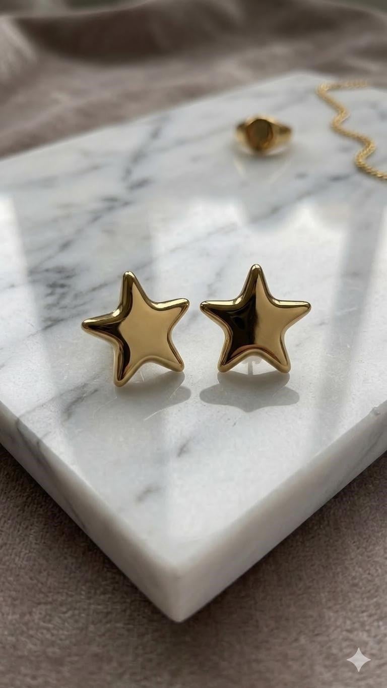 Çelik Küpe (Gold) Kp607