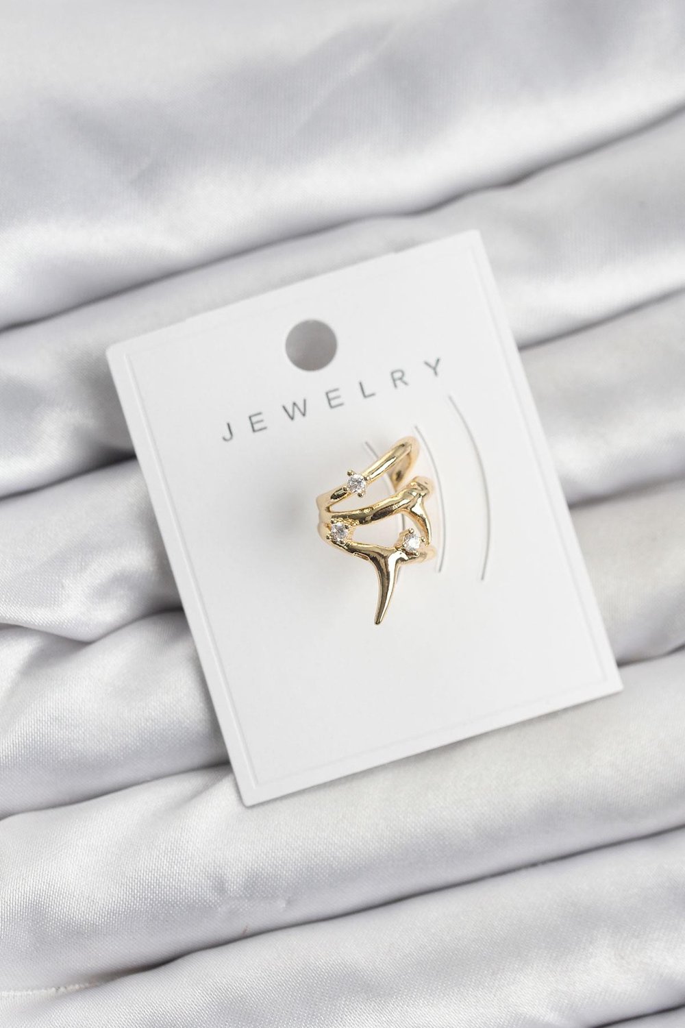 Gold Renk Pirinç Diken Model Kıkırdak Earcuff Küpe