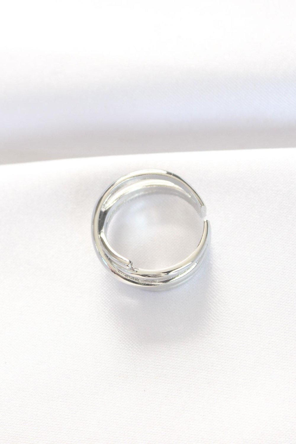 Kalın Silver Renk Ayarlanabilir Yüzük – PRT3500EB01306