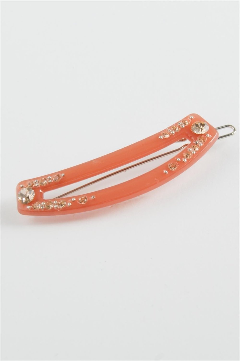 Oval Taşlı Klipsli Toka