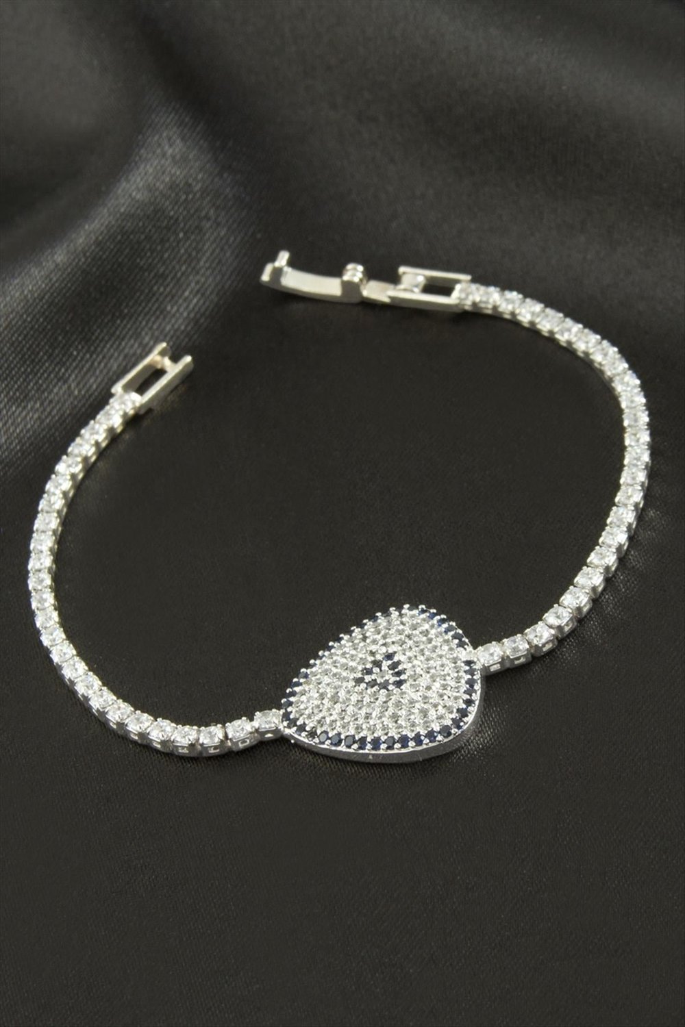 Oval Zirkon Taşlı Çocuk Bileklik 16 cm