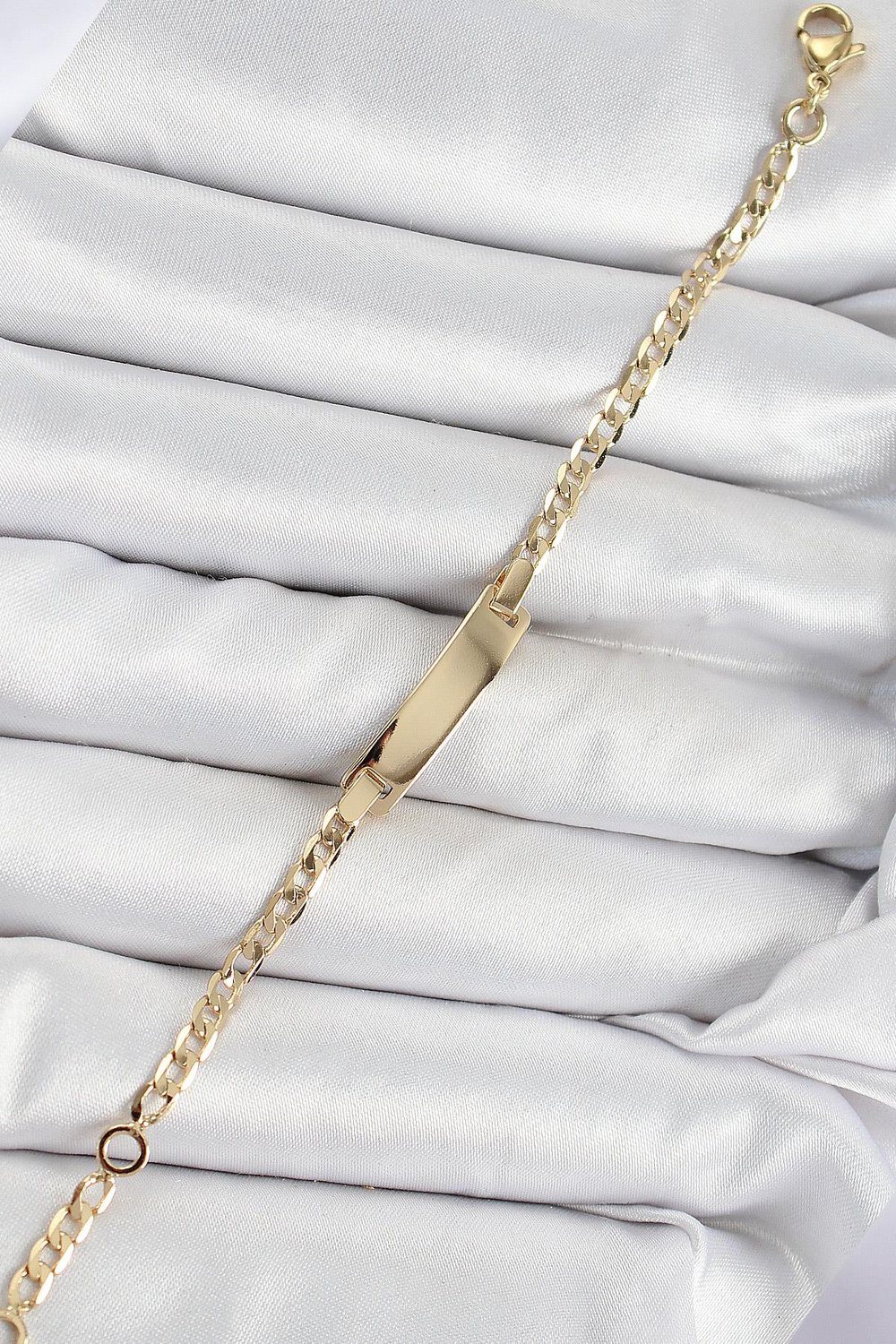 Pirinç Dikdörtgen Model Gold Renk Xuping Bebek Künyesi – PRT3500EB07727