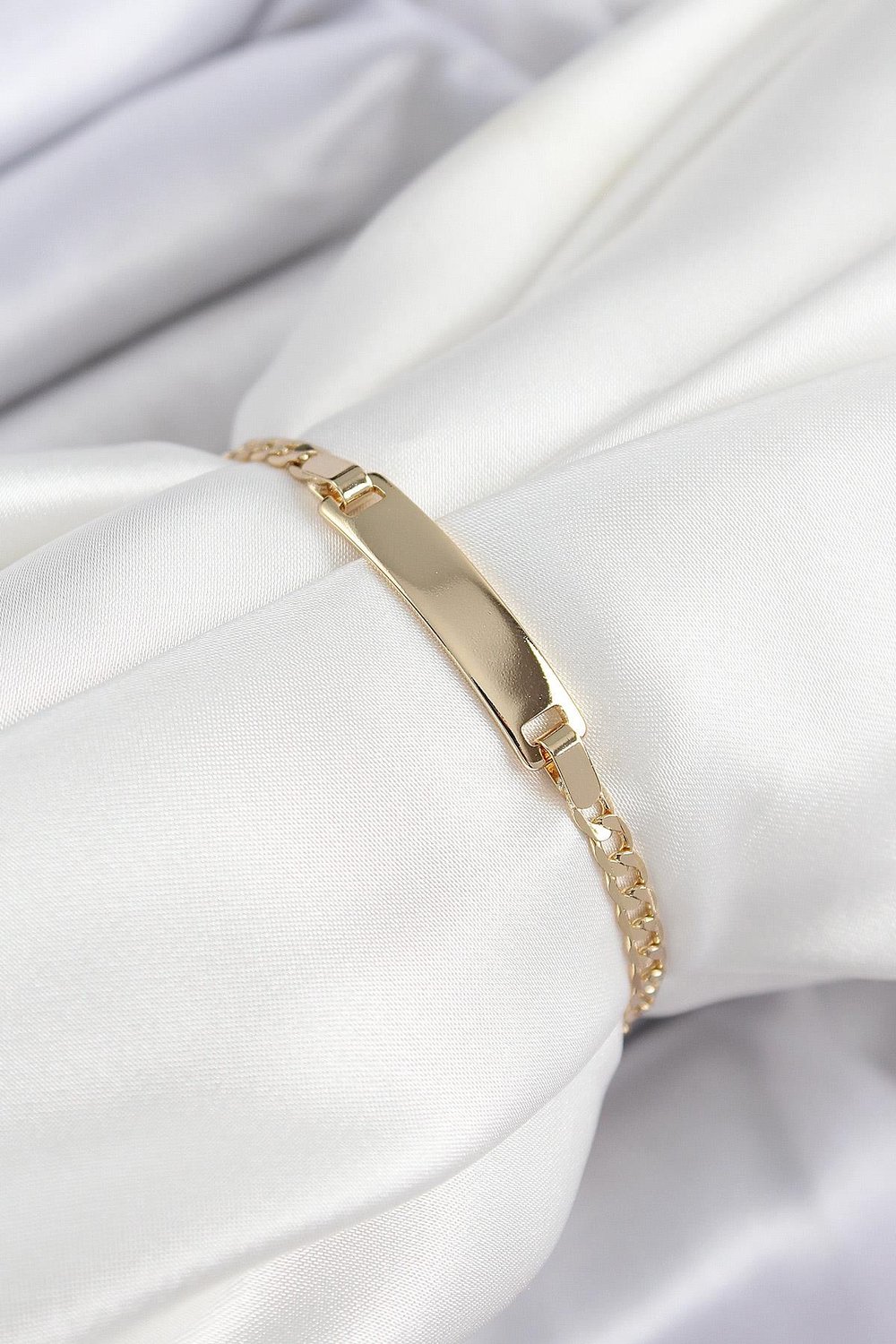 Pirinç Dikdörtgen Model Gold Renk Xuping Bebek Künyesi – PRT3500EB07727