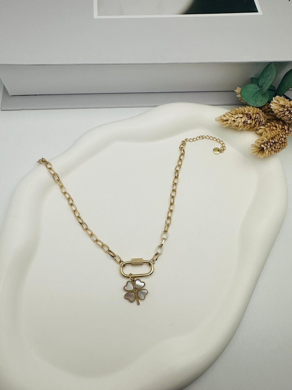 Yonca Detaylı Çelik Halhal (Gold) Hb 0240