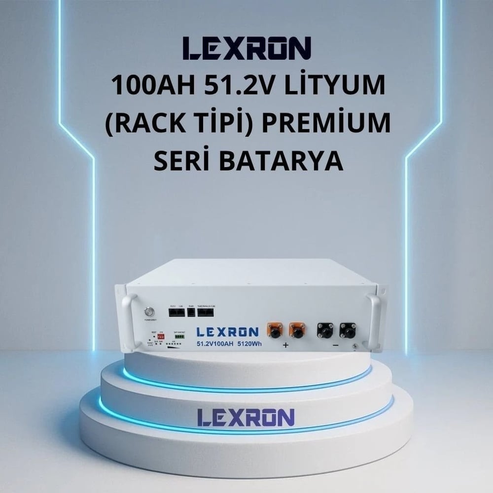 100Ah 51.2V Duvar Tipi Lityum Batarya | Premium Seri Solar Depolama