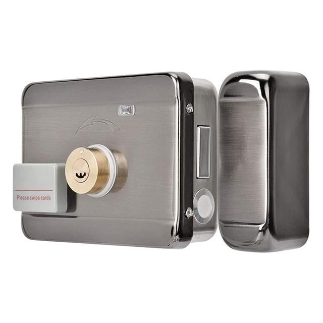 Powermaster PM-22584 Akıllı RFID Kartlı Anahtarlı Uzaktan Kumandalı Elektronik Çelik Kapı Kilidi + Karşılığı Seti