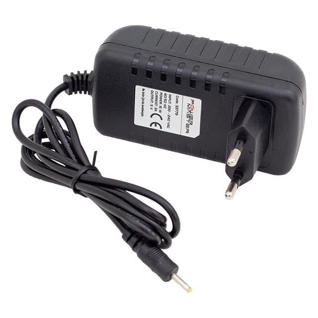 Powermaster PM-33779 5 Volt - 3 Amper 2.5*0.7 Mm Uçlu Plastik Kasa Priz Tipi Adaptör
