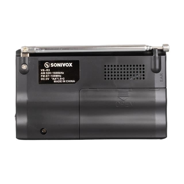 Sonivox VS-R3 Analog Radyo Siyah Renk