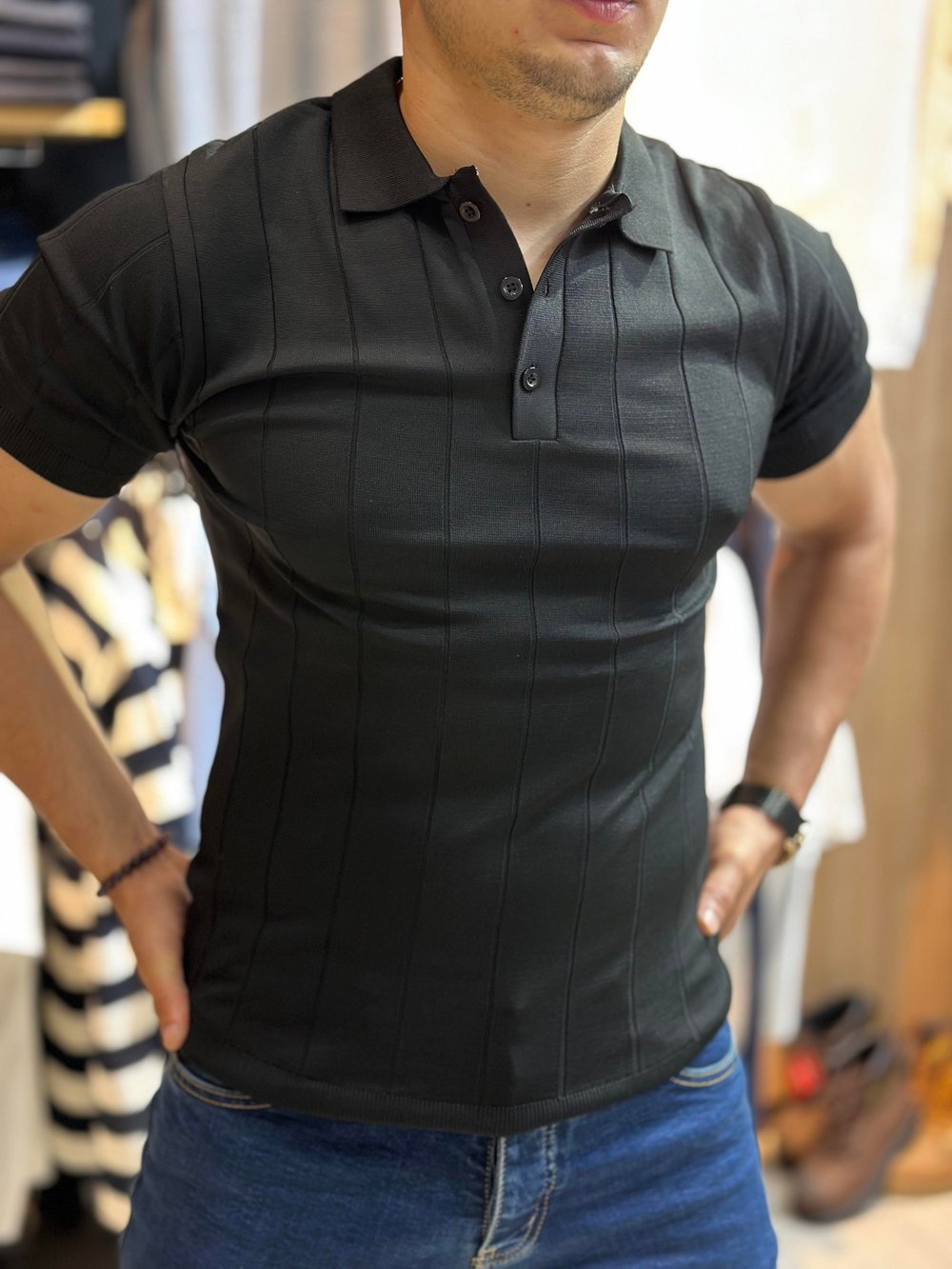 MAN (5025) POLO YAKA TRİKO SİYAH https://www.terapi-time.com/bej-relax-baggy-jeans-48