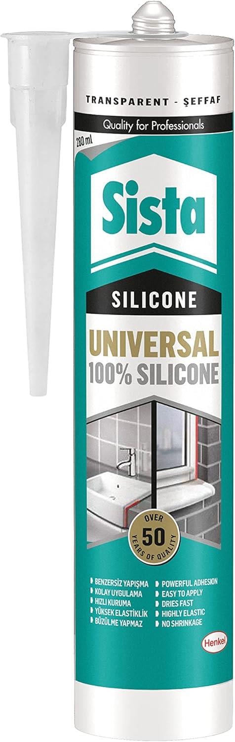 SİSTA UNIVERSAL ŞEFFAF SİLİKON 280 ML