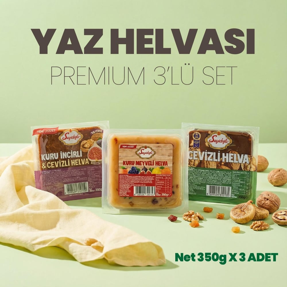 Seyidoğlu Yaz Helvası Premium 3'lü Set (350 g x 3)